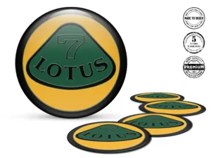 Lotus Decals on Wheels High-Quality Resin Labels